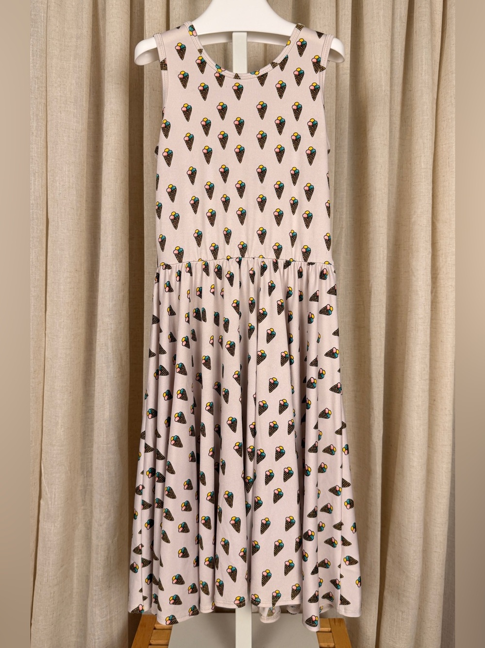 DOT DOT SMILE Sleeveless *Ice Cream Cones* Print Fit & Flare Dress 8-10 Years